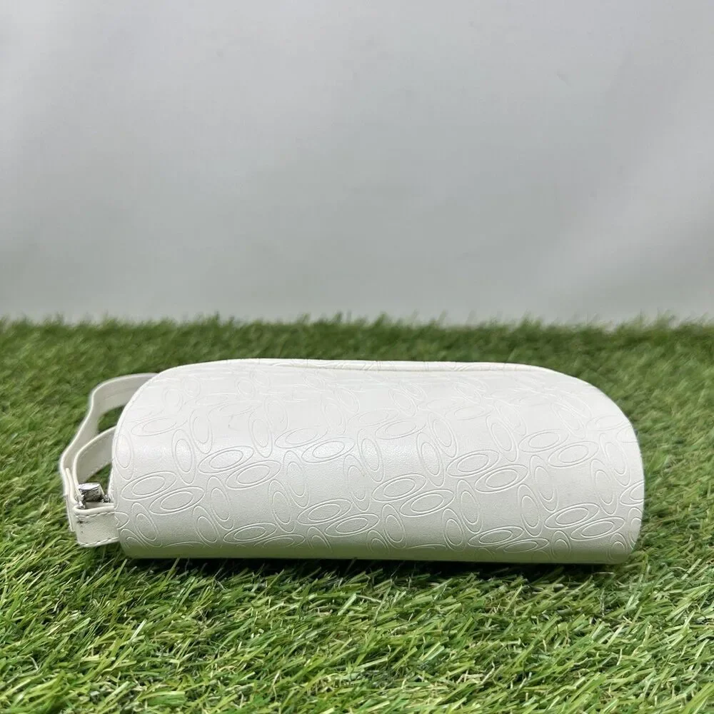 Oakley Sunglass White Soft Case Wristlet & Logo Fabric Bag Items
